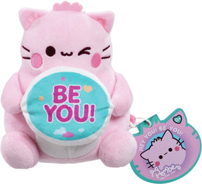 Pembe the pink cat – be you knuffel – pluche – 15 cm