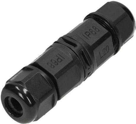 Orno Kabelstecker Midi in professioneller Qualität – IP68 – 450 VAC, 25 A max. - Stecker 3-polig - max. 4,0 mm² (Spleißbox, Kabelbox, Kabelmuffe)