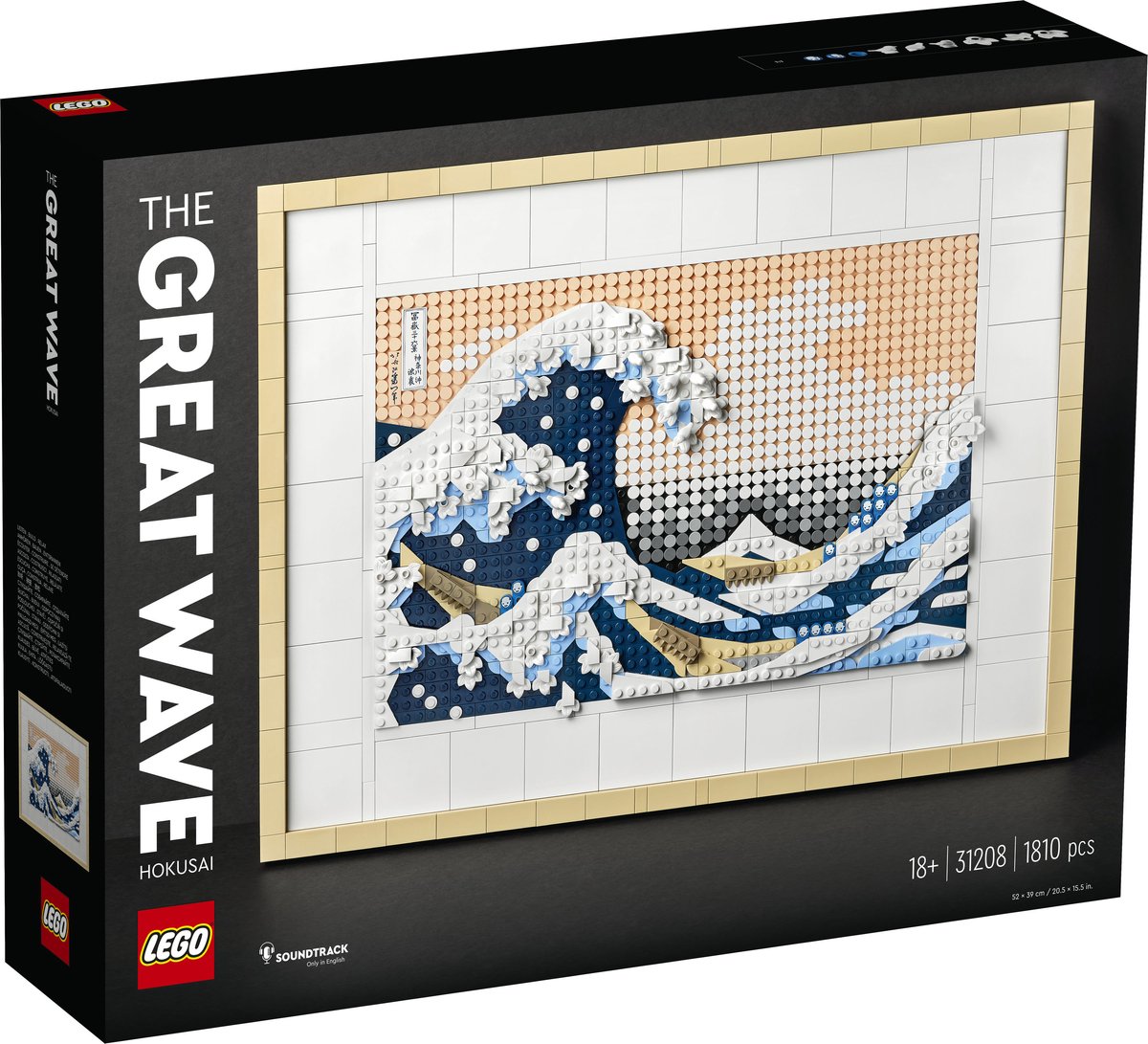 Lego Art Hokusai – Die große Welle, 3D-Wanddekorations-Bastelset für Erwachsene – 31208