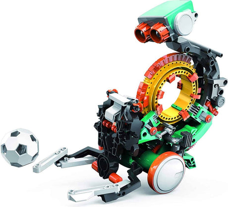 Konstruieren und erstellen Sie einen 5-in-1-mechanischen Frances-Coding-Roboter – Experimentierset – DIY-Bausatz – Programmierung – Sprachspielzeug – 74095
