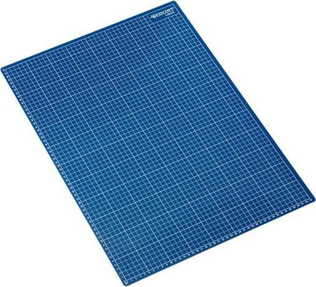 Westcott Schneidematte – A2 – blau – 600 x 450 mm – 5-lagig – selbstheilend – AC-E46002