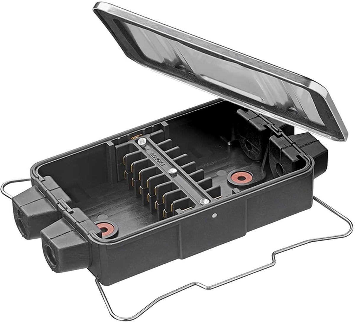 Proplus kabelverbindingsdoos - 8x4-polig - zwart