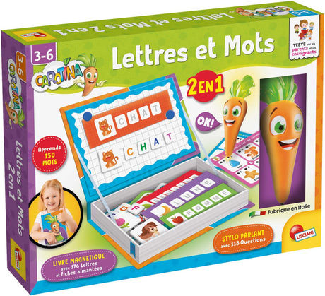 Lisciani carotina giochi magn avec stylo speak 2en 1 lettre et mots