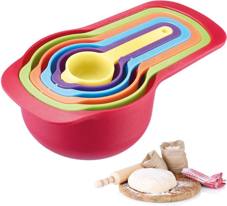 Westmark 6er-Set Messlöffel, Inhalt: 7,5 15 60 85 125 250 ml, Kunststoff, BPA-frei, Matroschka, farbig, 30582270