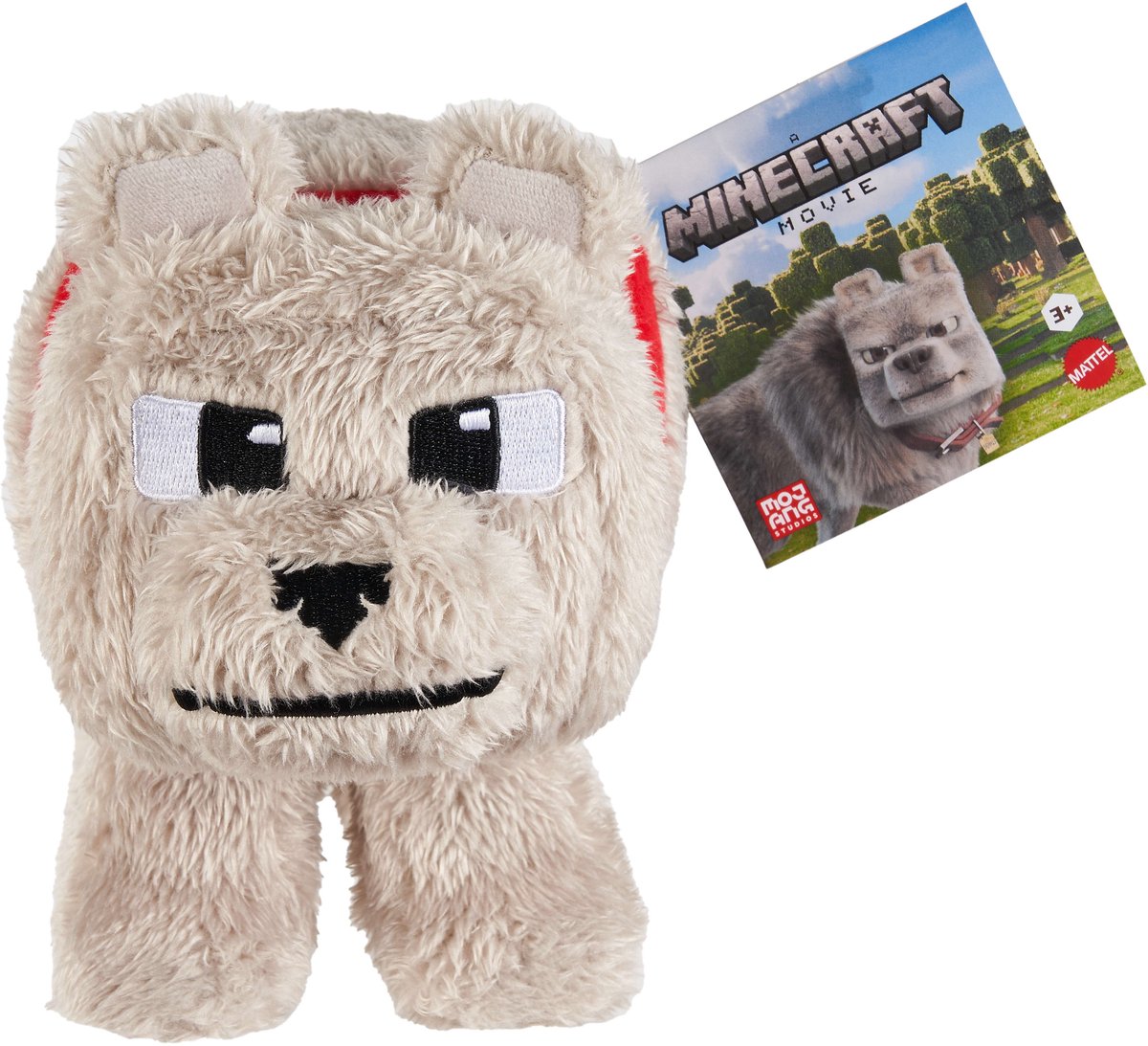 Mattel a minecraft movie knuffel figure dennis the wolf 20 cm knuffeles