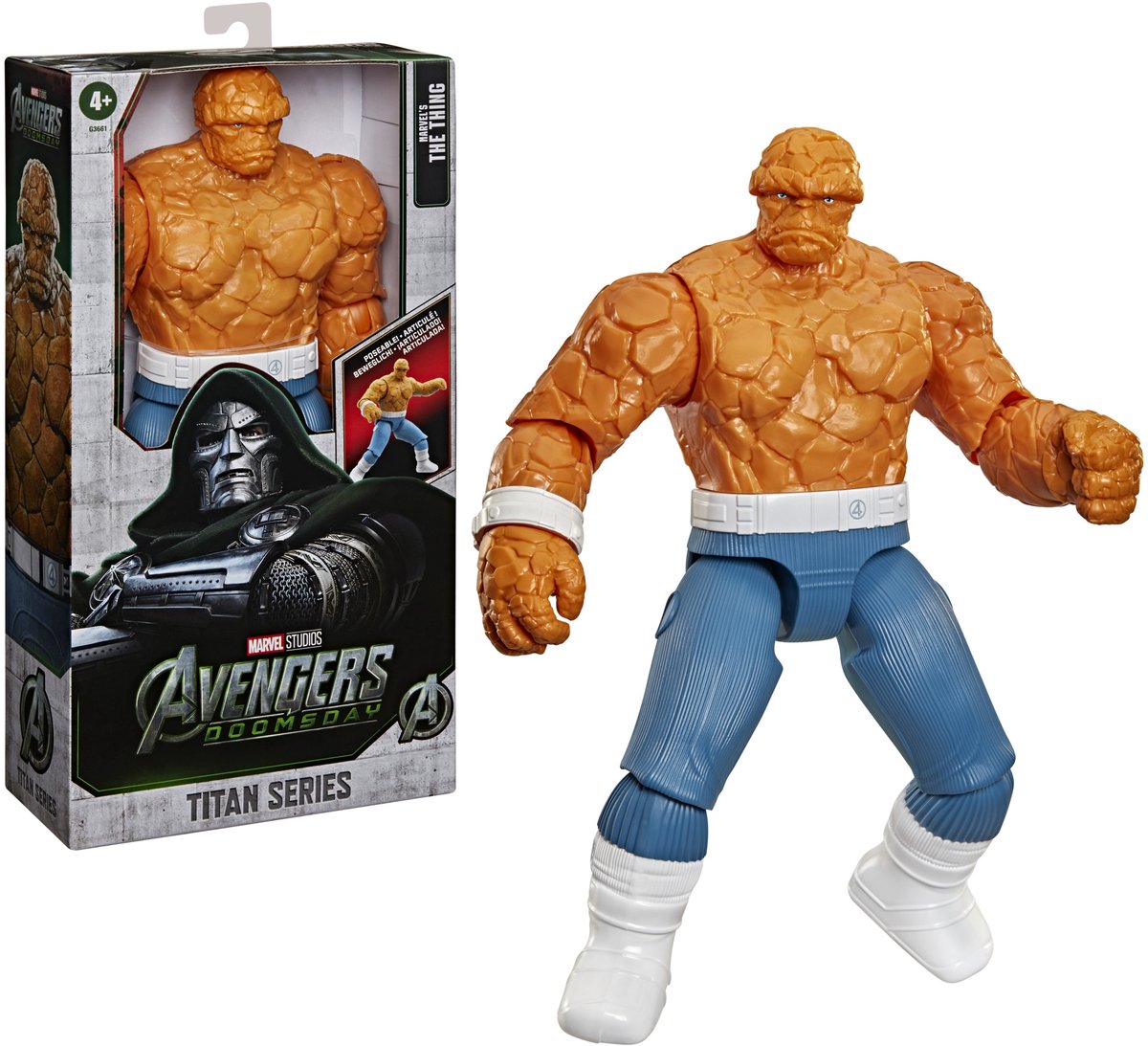 Hasbro marvel studios avengers - doomsday titan series marvel the thing - actiefiguur 30cm
