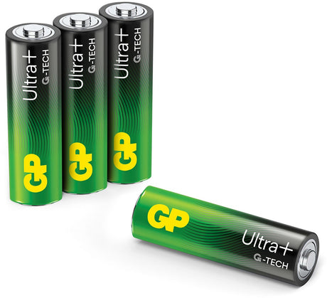 GP Ultra Plus Alkaline AA-Batterien, 4 Stück