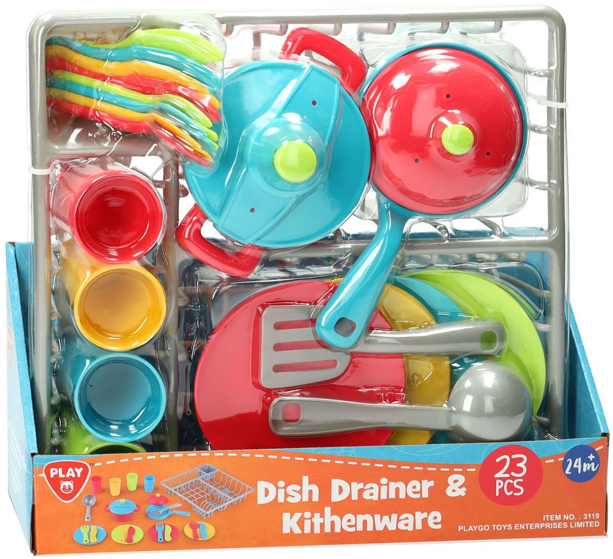 Playgo Geschirrspül- und Küchenutensilien-Set 23-teilig 3119