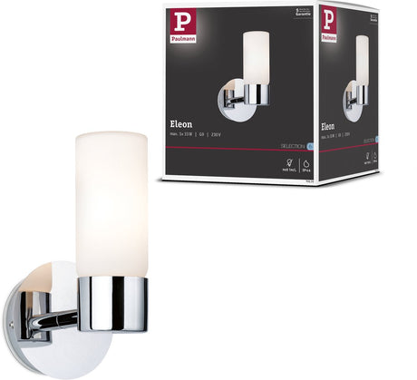 Paulmann Wandleuchte Eleon IP44 G9 230V max. 33 W dimmbar, Chrom, satiniert