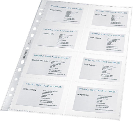 Leitz - showtas 4758 11-gaats voor 8 visitekaartjes | 10 stuks