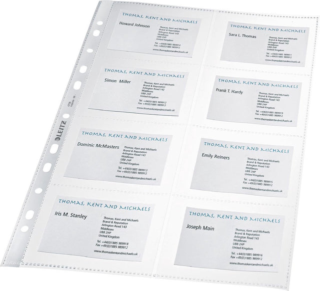 Leitz - showtas 4758 11-gaats voor 8 visitekaartjes | 10 stuks