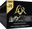 L'or Espresso Onyx Kaffeetassen Vorteilspackung – 10 x 20 Kapseln