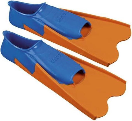 Beco zwemvliezen kort - junior - blauw oranje - maat 44 45
