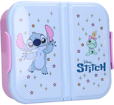 Lilo stitch disney stitch eat yum repeat lunchbox - 15 x 18 x 5 cm - blauw