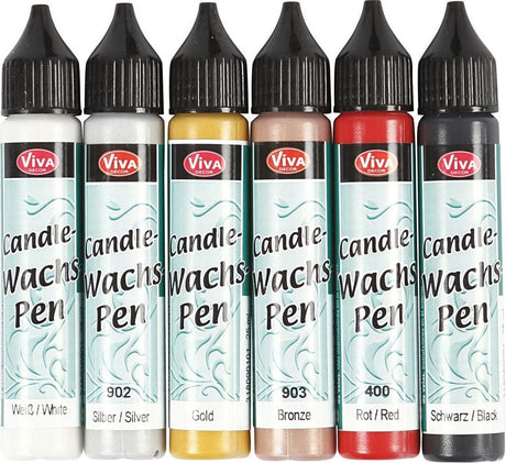 Creativ Company Viva Decor Kerzen-Dekorationsstift-Set 6x25 ml