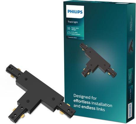 Philips easylink - connector - t-vormige connector - zwart - railverlichting