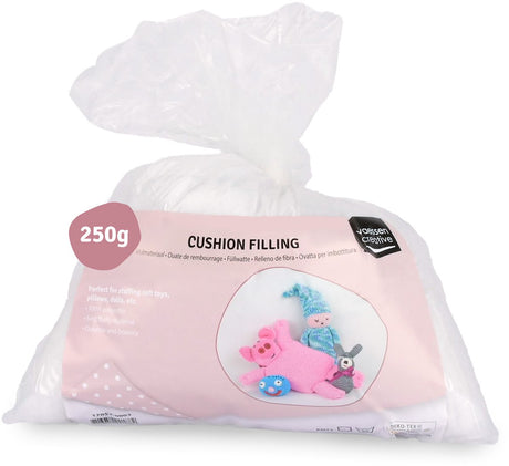 Vaessen creative kussenvulling - vulling voor knuffels - polyester vulmateriaal - 250 g