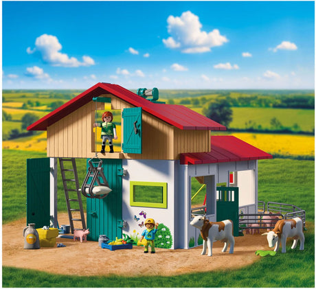 Playmobil country boerderij speelset met dieren en accessoires.