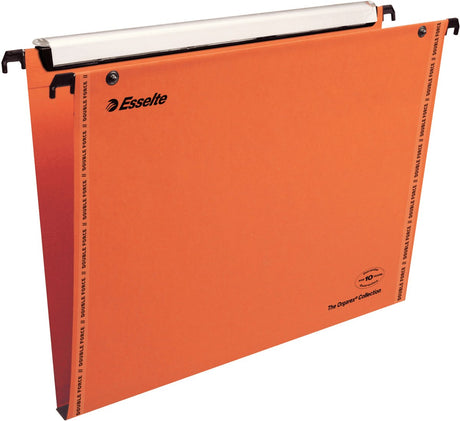 Esselte orgarex verticale hangmap - 15 mm bodem - a4 - 25 stuks - oranje - voor thuiswerken - ideaal voor thuiskantoor