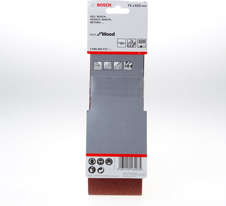 Bosch X440 Beste für Holz- und Farbschleibband Set 75 x 53