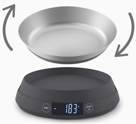 Digitale Küchenwaage Joseph Joseph Switchscale – Grau – 2-in-1 mit umkehrbarer Skala