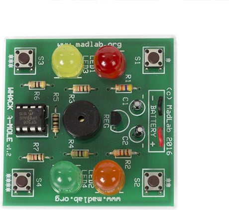 Whadda exciting electronics whadda soldeerkit, diy, madlab electronic kit, whack a mole, mollen meppen, test je reflexen en geheugen, leerzaam en leuk