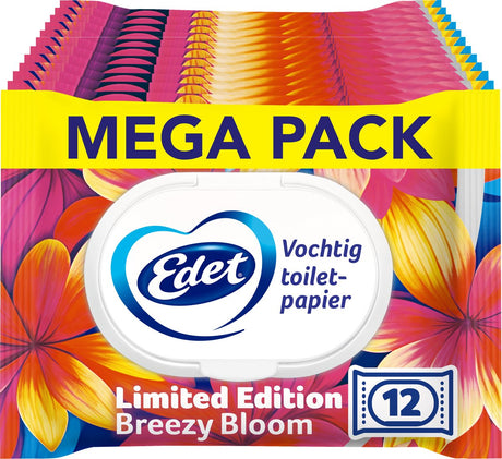 Edet feuchtes Toilettenpapier in limitierter Auflage – 12 x 42 = 504 Blatt