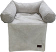 Designed by lotte bankkussen ribbed - hondenkussen - licht grijs - 50x50x30 cm