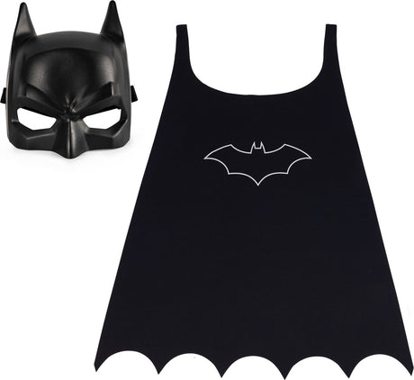 Dc comics dc batman - batman-set met cape en masker - accessoire voor superheldenkostuum one size