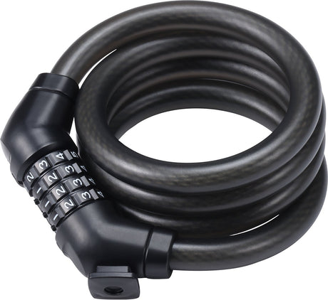 Bbb cycling codeguard cable - fietsslot met instelbare code - lengte: 120cm - dikte: 15mm - kabelslot voor stadsfiets, racefiets mountainbike - bbl-102