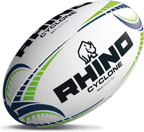 Rhino cyclone rugby ball wit 5