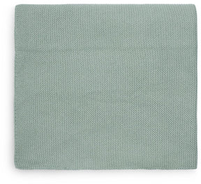 Jollein - deken wieg 75x100cm - wiegdeken, wiegdekentje, dekentje baby - basic knit - forest green
