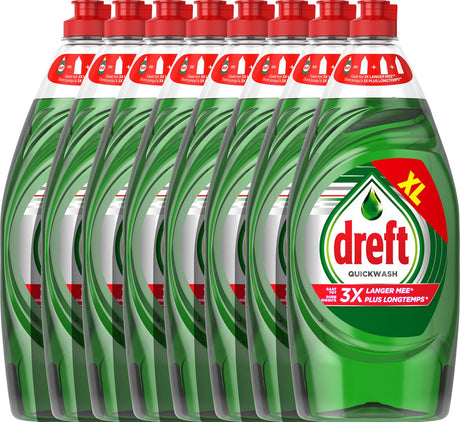 Dreft Platinum Quickwash Original flüssiges Handgeschirrspülmittel – 8 x 820 ml