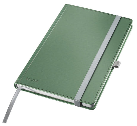 Notizbuch im Leitz-Stil, A5 liniert – mit Hardcover – 100-Gramm-Papier – Seegrün