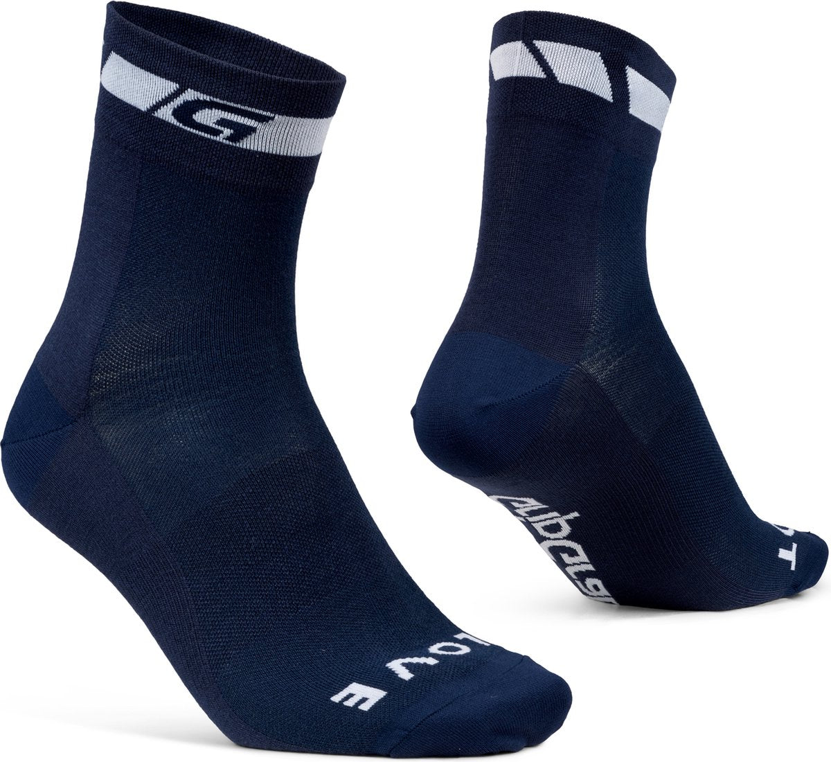 Gripgrab – klassische, normal geschnittene Sommer-Radsocken 1 Paar Coolmax-Radsocken – Marineblau – Unisex – Größe S (38–41)