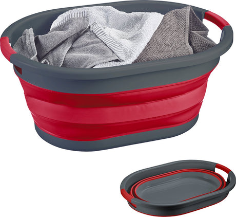 Westmark Wäschekorb – faltbarer Wäschekorb, platzsparend und praktisch, Griffe, zur Aufbewahrung oder als Organizer geeignet, ideal für Tiny Living – 24 Liter