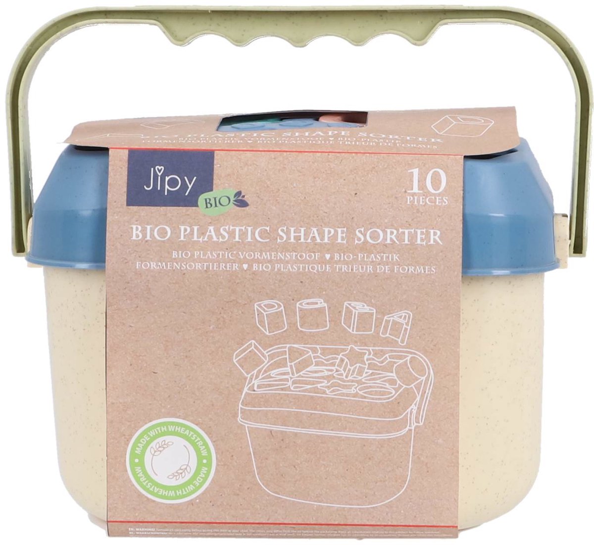 Jipy Biokunststoff-Formensortierer 10-teilig | 2 Stk