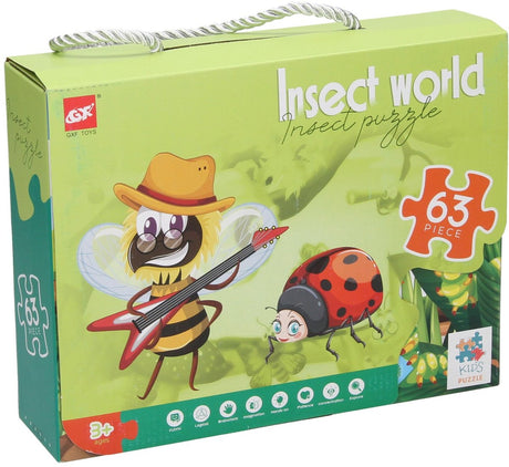 Puzzle Insektenwelt, 63 Teile.