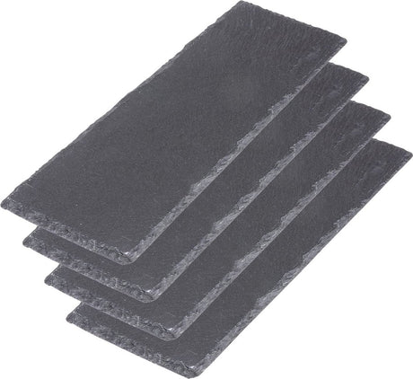 Westmark Schiefer 30 x 10 cm – Packung mit 4 Stück