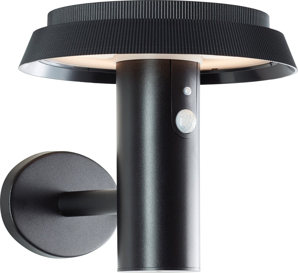 Brilliant Alvero – Außenwandleuchte – LED 4 W – Solar – 500 lm – 3000 K – IP44 – Schwarz