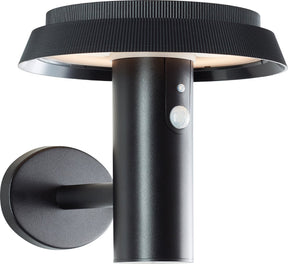 Brilliant Alvero – Außenwandleuchte – LED 4 W – Solar – 500 lm – 3000 K – IP44 – Schwarz