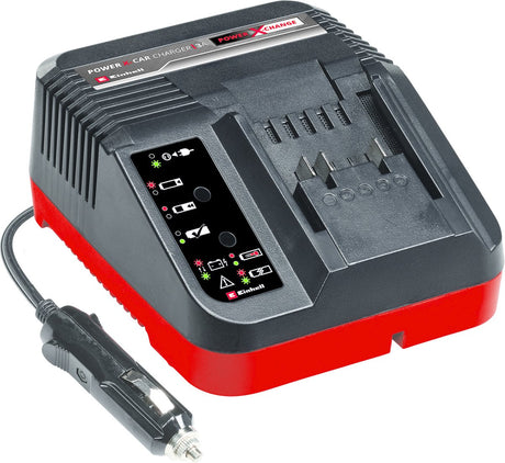 Einhell Autoladegerät – Power X-Change – 12 V – Ladestrom: 3a – Schutzelektronik für die Autobatterie – passend für alle Power X-Change Akkus