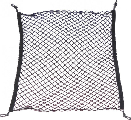 Carpoint Kofferraumnetz 75x85 cm - elastisch - mit 4 Haken - universell - zur Gepäcksicherung - Polyester - Autozubehör