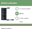 Paulmann plug shine kabel 10m 5 uitgangen ip68 zwart