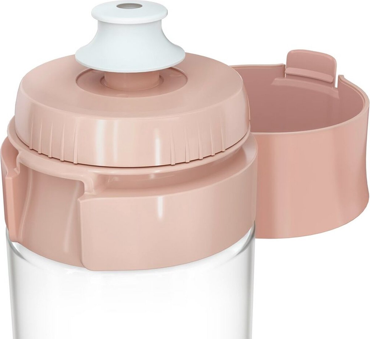 Brita - Vital Trinkflasche für Erwachsene - 0,6l - Aprikose - inklusive 2 Microdisc-Filterkartuschen - ideal für Trinkflaschen