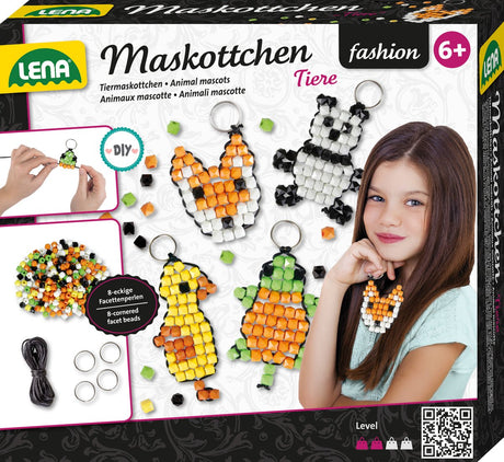 Lena Tiermaskottchen-Perlenset