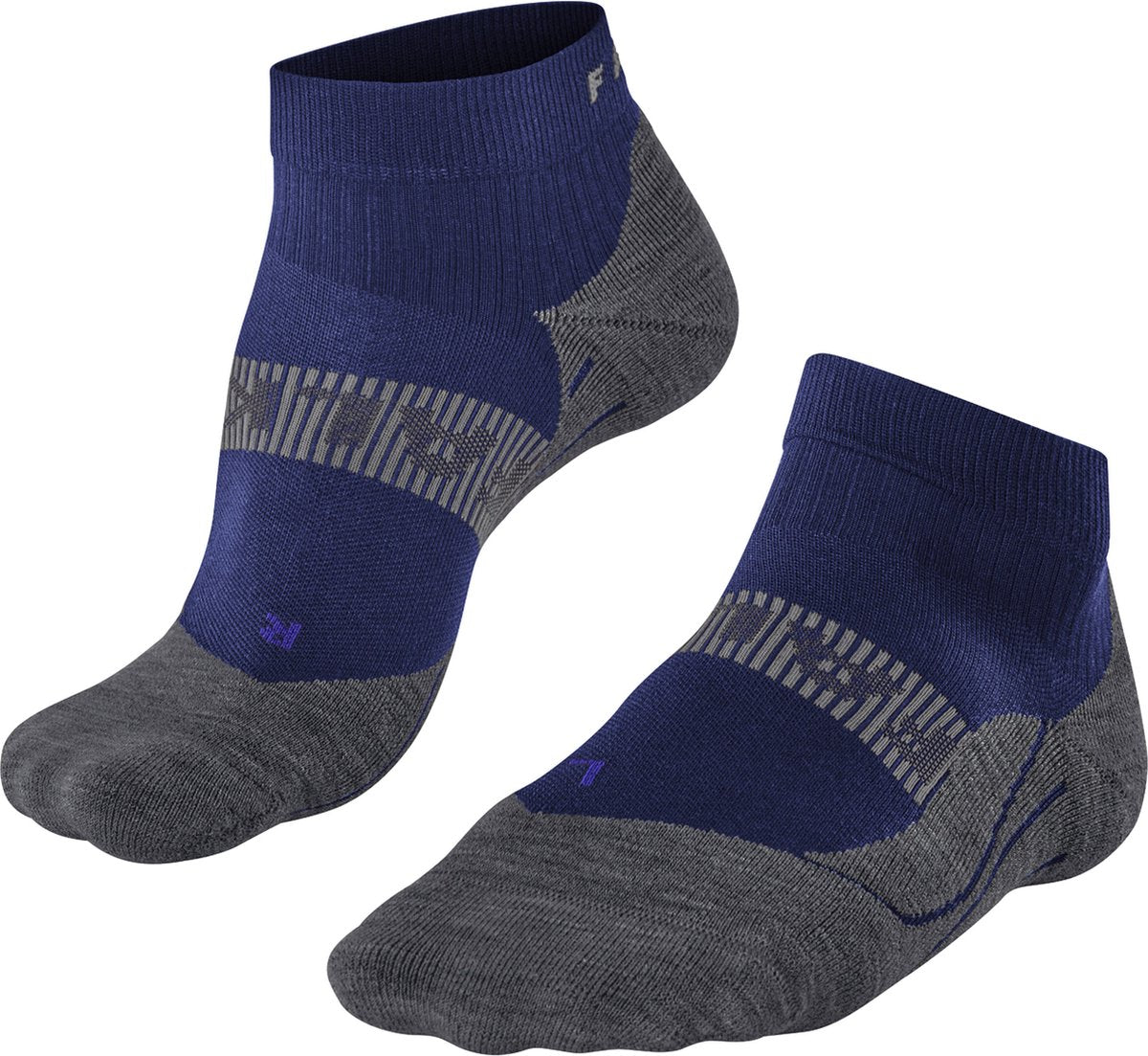 Falke ru4 cool kurze Anti-Blasen-Funktionsmaterial-Laufsocken Herren blau – Größe 46-48