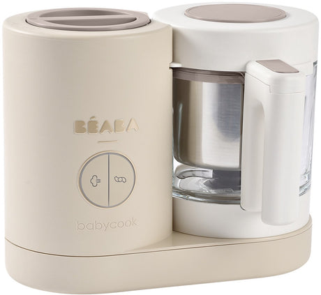 Béaba Babycook Néo – 6-in-1-Babynahrungsmaschine – Dämpfen, Mixen, Auftauen, Erhitzen – Glas Edelstahl – Ökodesign – 1250 ml – argile