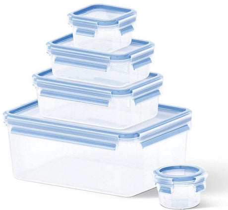 Tefal Masterseal Fresh K3029012 Lebensmittelbehälter – 5er-Set – 100 % auslaufsicher – Lebensmittelbehälter – geeignet für den Gefrierschrank