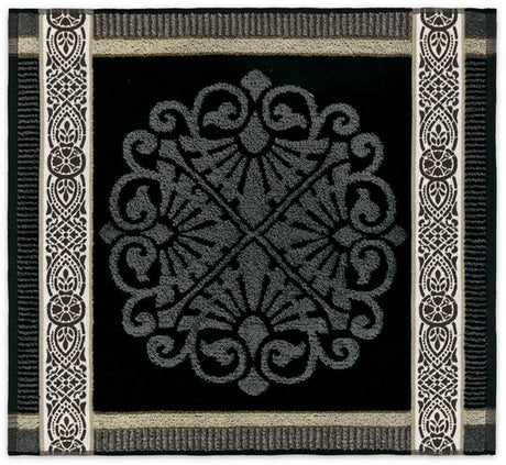 Ddddd - rozet - keukenset - 2 keukendoeken en 2 theedoeken - katoen - print - 60x65 cm 50x55 cm - badstof - grijs